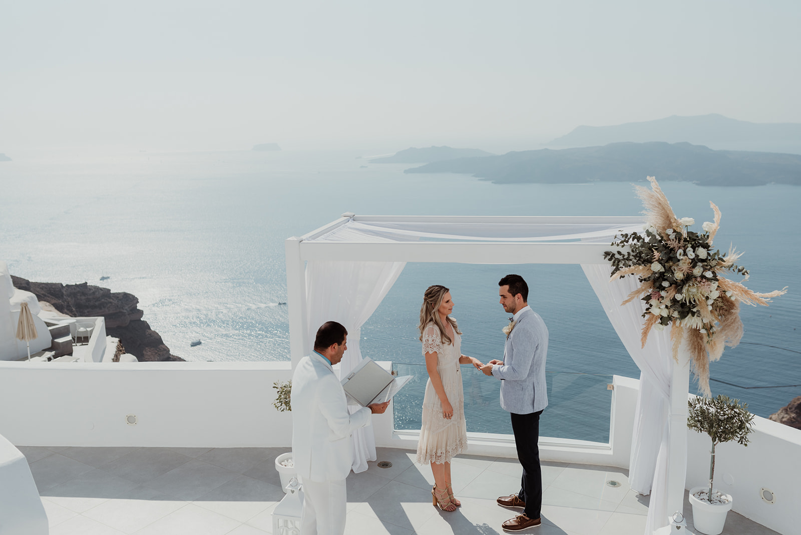 Boho Santorini Wedding