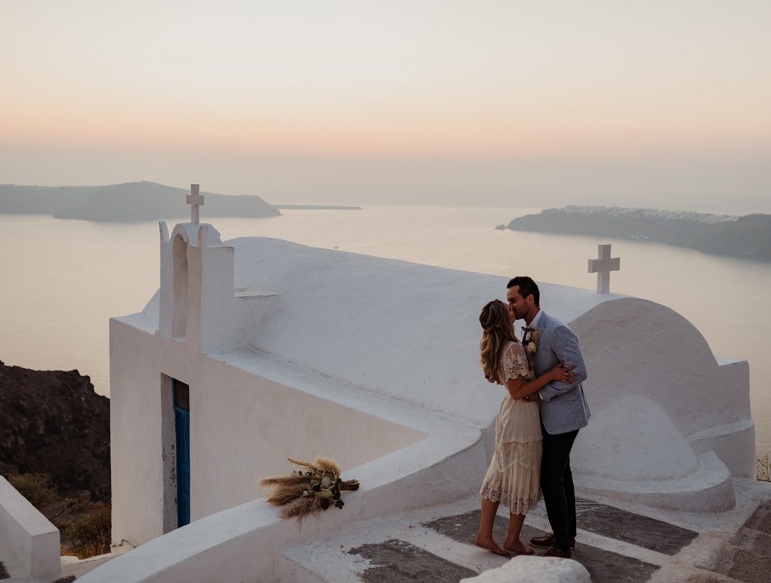 Claire & Craig's Santorini Elopement