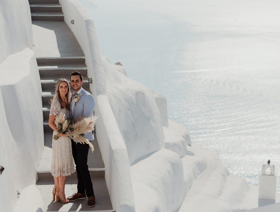 Claire & Craig's Santorini Elopement